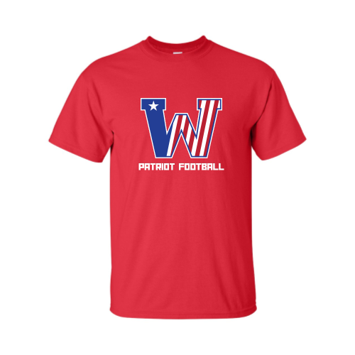 Load image into Gallery viewer, Washington Patriot Football - Adult Short Sleeve Cotton Tee
