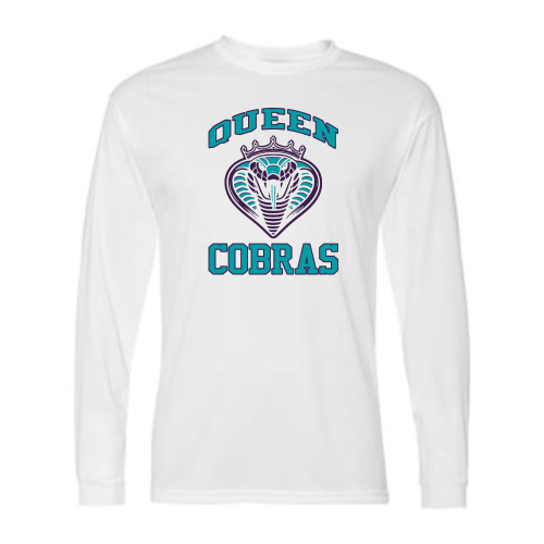Queen Cobras - Adult LS Performance Tee