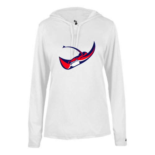 Load image into Gallery viewer, Cross Schools - Ladies LS Performance Tee with Hood
