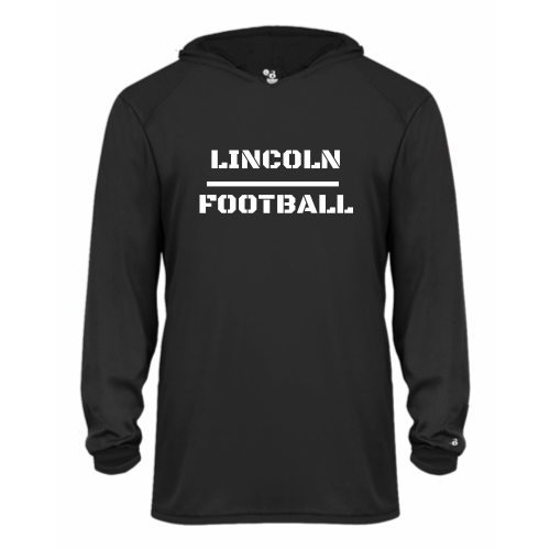 Lincoln Football - Youth LS Performance Tee with Hood