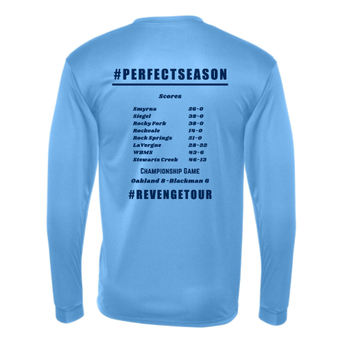Oakland Middle School - Adult LS Performance Tee