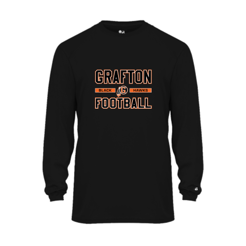 Grafton Black Hawks - Youth LS Performance Tee