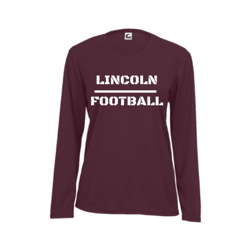 Lincoln Football - Ladies LS Performance Tee