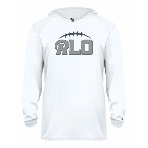 Load image into Gallery viewer, RLO Football -  Youth LS Performance Tee with Hood

