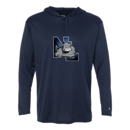 Load image into Gallery viewer, Northern Lehigh Wrestling - Adult LS Performance Tee with Hood
