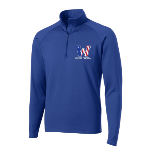 Washington Patriot Football - Dark - Sport Wicking 1-4 Zip Pullover