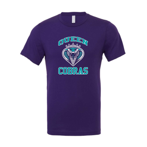 Queen Cobras - Canvas Adult Short Sleeve Cotton Tee
