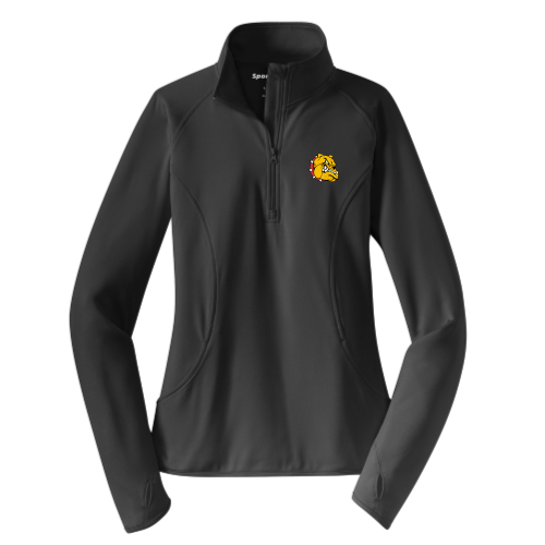 Load image into Gallery viewer, Hancock Football - Ladies Sport Wicking 1/4 Zip Pullover v1
