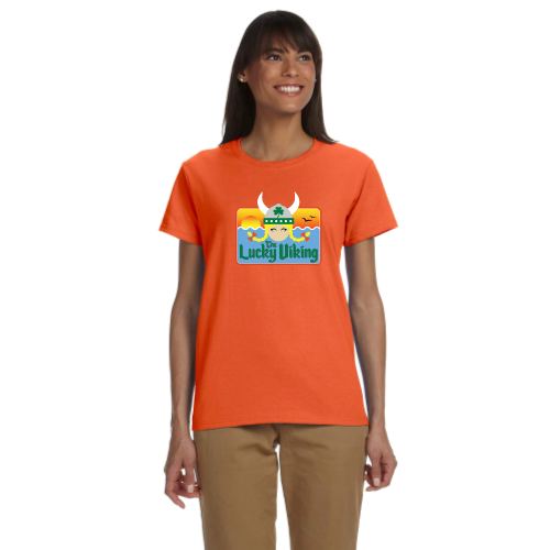 The Lucky Viking -  Ladies Short Sleeve Cotton Tee