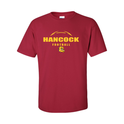 Load image into Gallery viewer, Hancock Football - Adult Short Sleeve Cotton Tee
