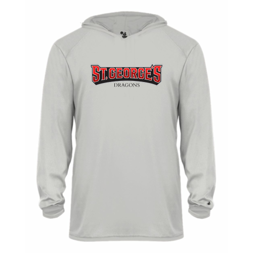 Load image into Gallery viewer, St Georges - Youth LS Performance Tee with Hood

