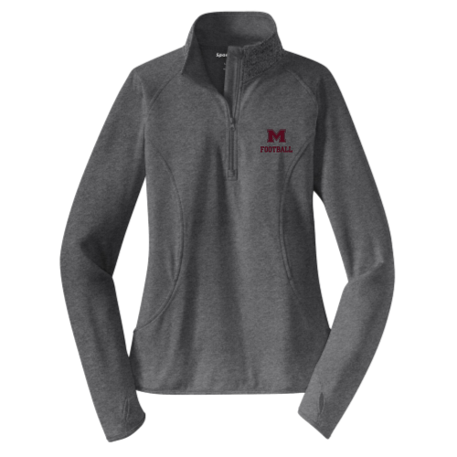 Milford Football - Ladies Sport Wicking 1-4 Zip Pullover