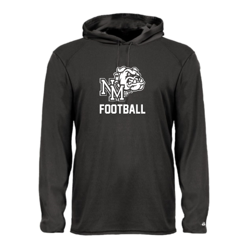 Load image into Gallery viewer, North Mason Football - Adult LS Performance Tee with Hood
