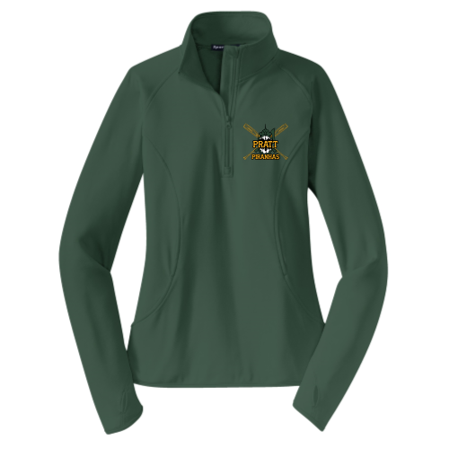 Pratt Piranhas - Sport-Tek Ladies Sport-Wick Stretch 1/4-Zip Pullover