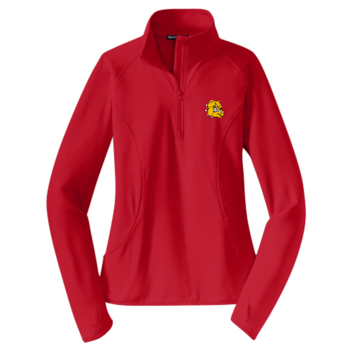 Load image into Gallery viewer, Hancock Football - Ladies Sport Wicking 1/4 Zip Pullover v1
