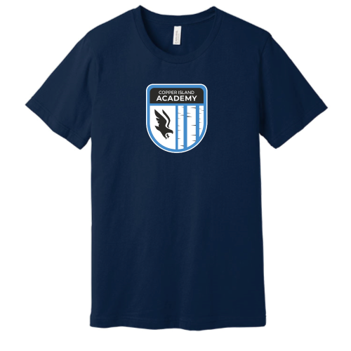 Load image into Gallery viewer, Copper Island Academy - Canvas Adult Short Sleeve Cotton Tee
