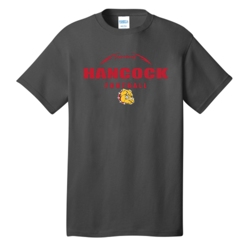 Hancock Football - Port & Company Core Cotton Tee