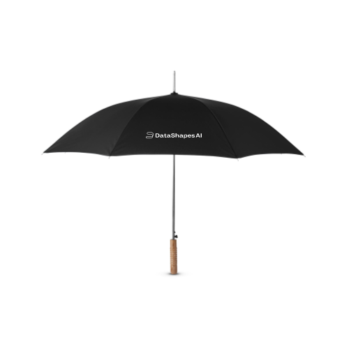 DataShapes2 - Wood Handle Stick Umbrella