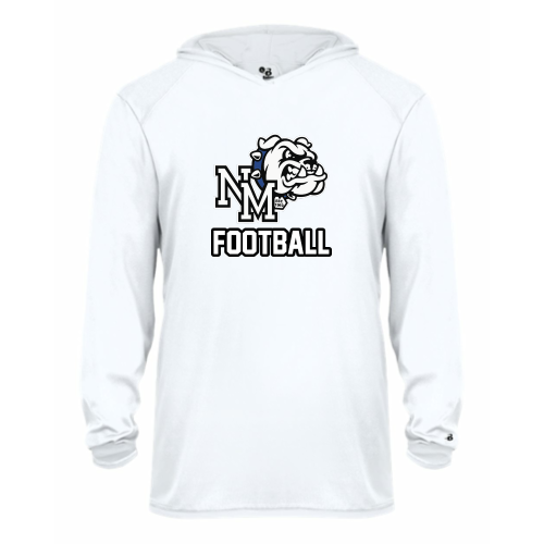 North Mason Football - Youth LS Performance Tee with Hood