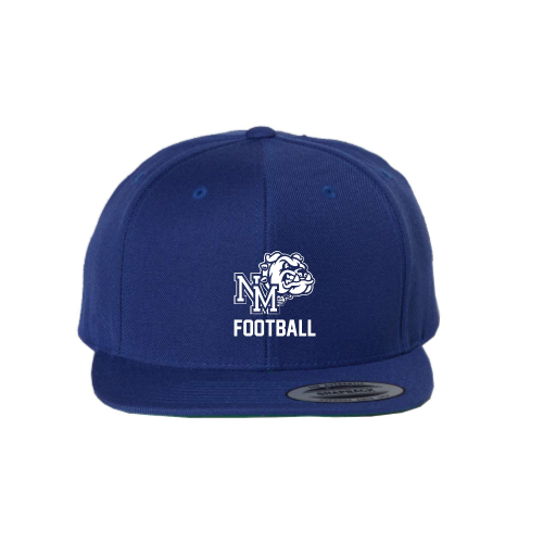 Load image into Gallery viewer, North Mason Football - Premium Flat Bill Snapback
