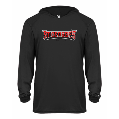 Load image into Gallery viewer, St Georges - Youth LS Performance Tee with Hood
