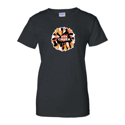 Load image into Gallery viewer, YTF Cheer - Ladies Short Sleeve Cotton Tee
