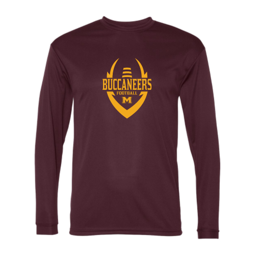 Load image into Gallery viewer, Milford Buccaneers - Adult LS Performance Tee
