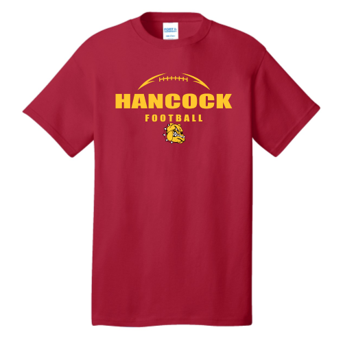 Hancock Football - Port & Company Core Cotton Tee