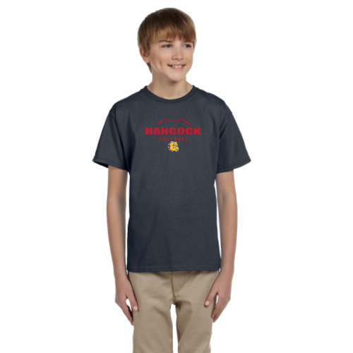 Load image into Gallery viewer, Hancock Football - Youth Short Sleeve Cotton Tee
