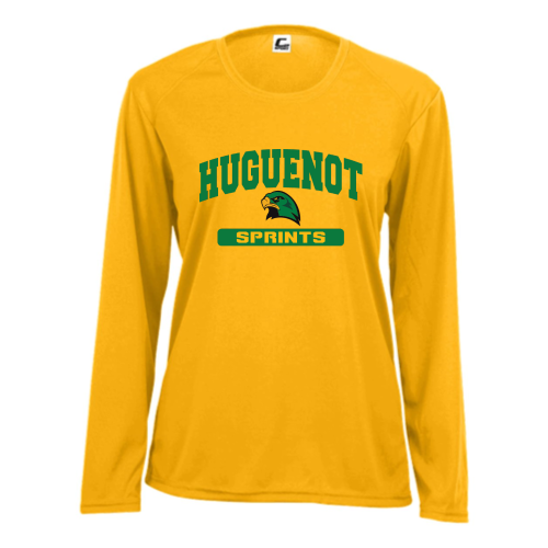 Load image into Gallery viewer, Huguenot Track and Field Sprints - Ladies LS Performance Tee
