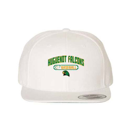 Load image into Gallery viewer, Huguenot Falcons Baseball - Premium Flat Bill Snapback
