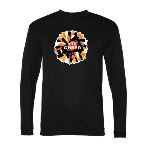 Load image into Gallery viewer, YTF Cheer - Adult LS Performance Tee

