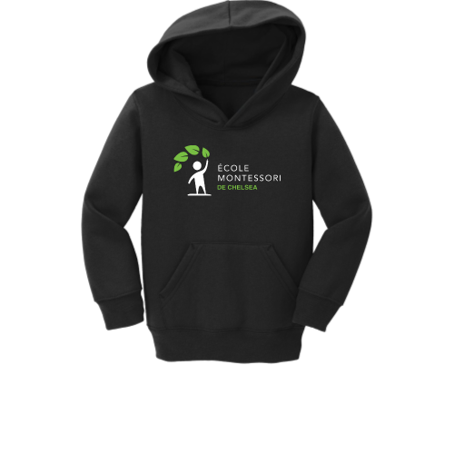 Load image into Gallery viewer, Ecole Montessori - Port &amp; Company Toddler Core Fleece Pullover Hooded Sweatshirt
