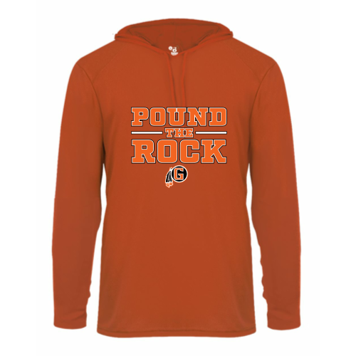 Grafton HS Football - Adult LS Performance Tee with Hood