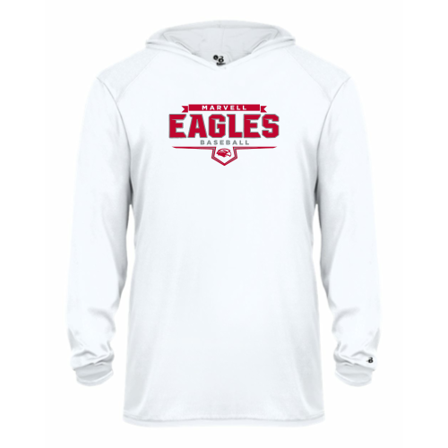 Marvell Eagles - Youth LS Performance Tee with Hood