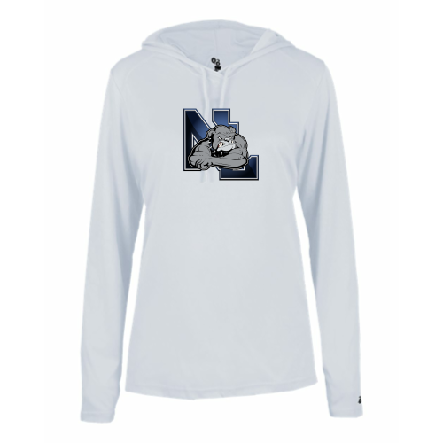 Northern Lehigh Wrestling -Ladies LS Performance Tee with Hood