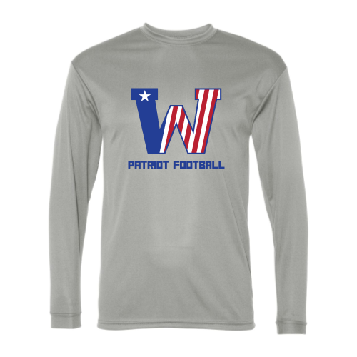 Washington Patriot Football - Adult LS Performance Tee