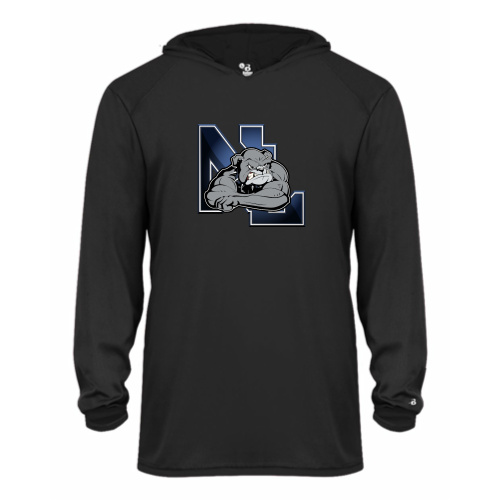Load image into Gallery viewer, Northern Lehigh Wrestling - Youth LS Performance Tee with Hood

