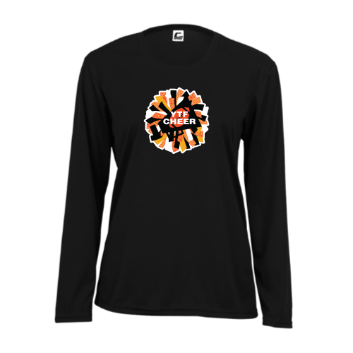 Load image into Gallery viewer, YTF Cheer - Ladies LS Performance Tee
