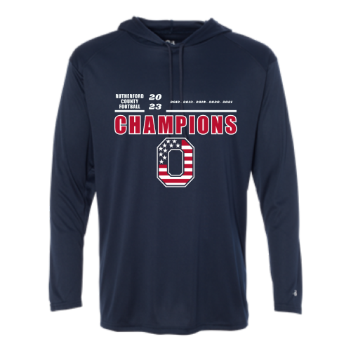 Oakland Middle School - Adult LS Performance Tee with Hood