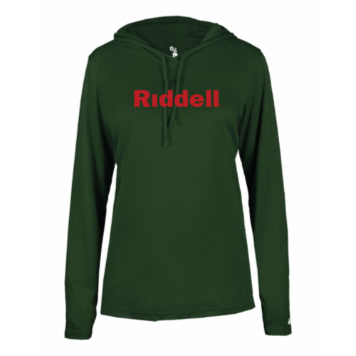 Ladies Long Sleeve  Performance Tee with Hood
