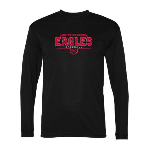 Marvell Eagles - Adult LS Performance Tee