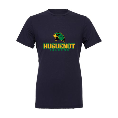 Huguenot Falcons - Canvas Adult Short Sleeve Cotton Tee