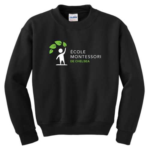 Load image into Gallery viewer, Ecole Montessori - Gildan Youth Heavy Blend Crewneck Sweatshirt
