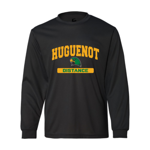 Load image into Gallery viewer, Huguenot Track and Field Distance - Ladies LS Performance Tee
