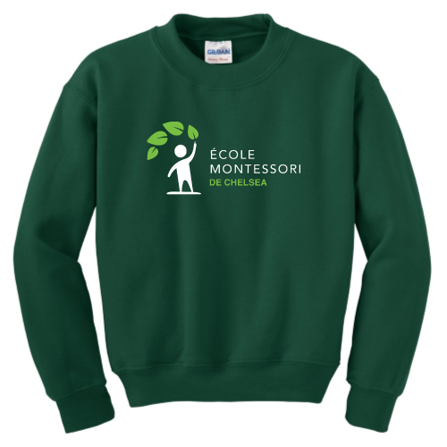 Load image into Gallery viewer, Ecole Montessori - Gildan Youth Heavy Blend Crewneck Sweatshirt
