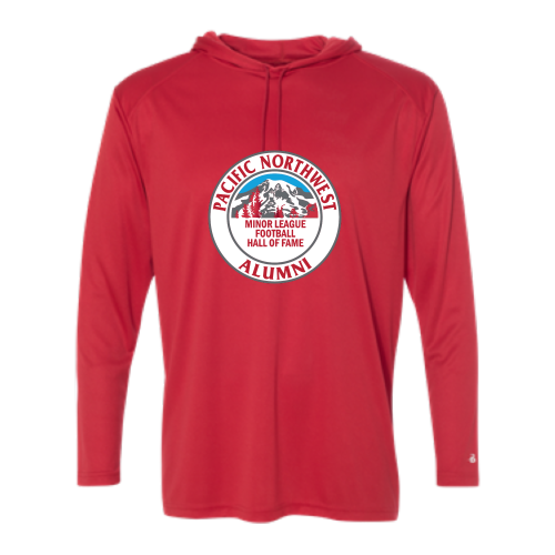 Load image into Gallery viewer, Pacific NW Football - Adult LS Performance Tee with Hood
