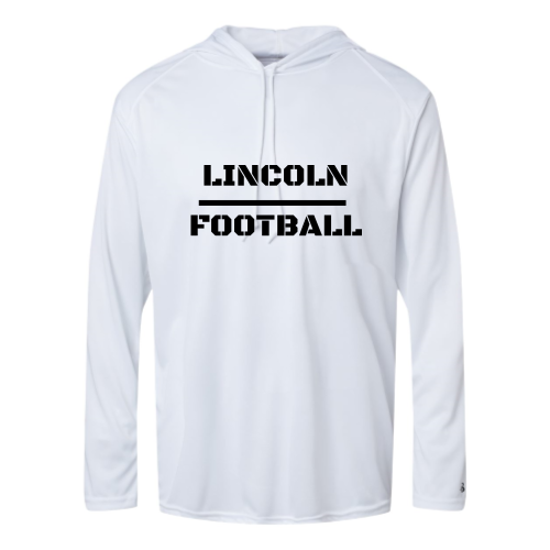 Lincoln Football - Adult LS Performance Tee with Hood