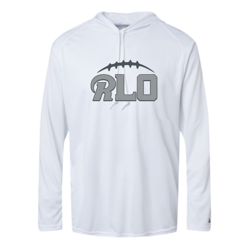 Load image into Gallery viewer, RLO Football -  Adult LS Performance Tee with Hood
