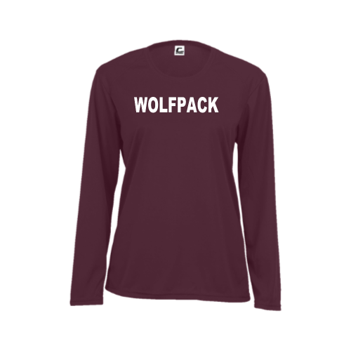 Lincoln Wolfpack - Ladies LS Performance Tee